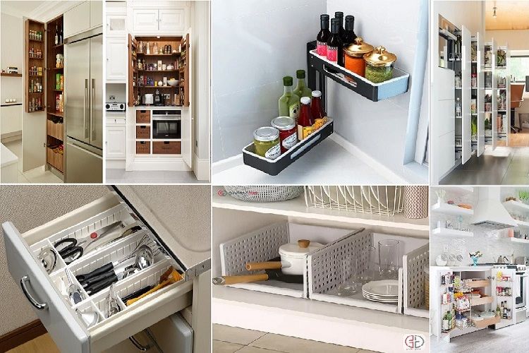Hướng dẫn thiết kế ngăn lưu trữ cho tủ bếp đẹp gọn - Blogs Sàn Đồ gỗ